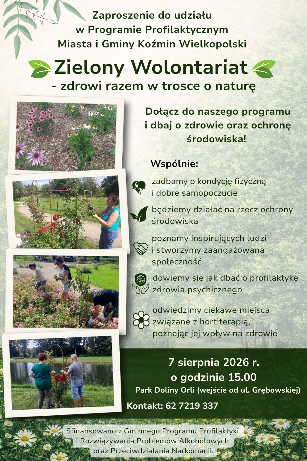 7 sierpnia - spotkanie Zielonego Wolontariatu